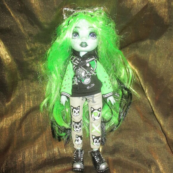Shadow High Harley Limestone Doll Rainbow Vision Green Black Hair 11" - Picture 1 of 2
